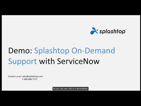 Splashtop with ServiceNow