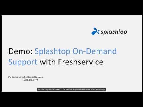 Splashtop SOS with Freshservice