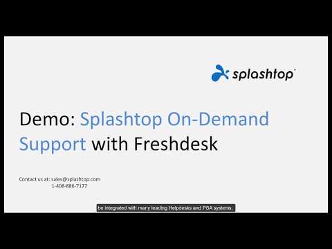 Splashtop SOS avec Freshdesk