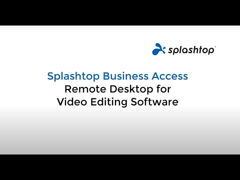 Desktop remoto para software de edição de vídeo