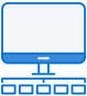 Connected computers icon