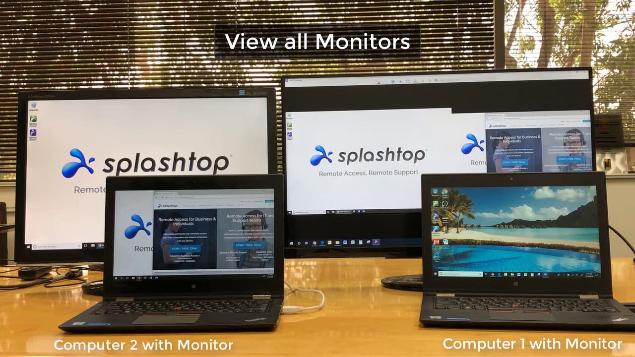 Viewing Multiple Monitors with Splashtop